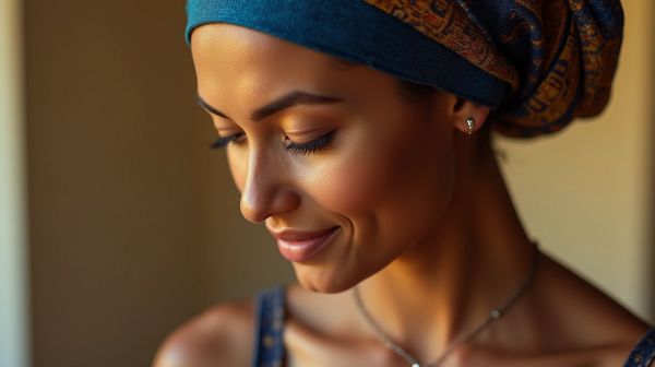 Optez pour un turban chimio qui allie style et confort